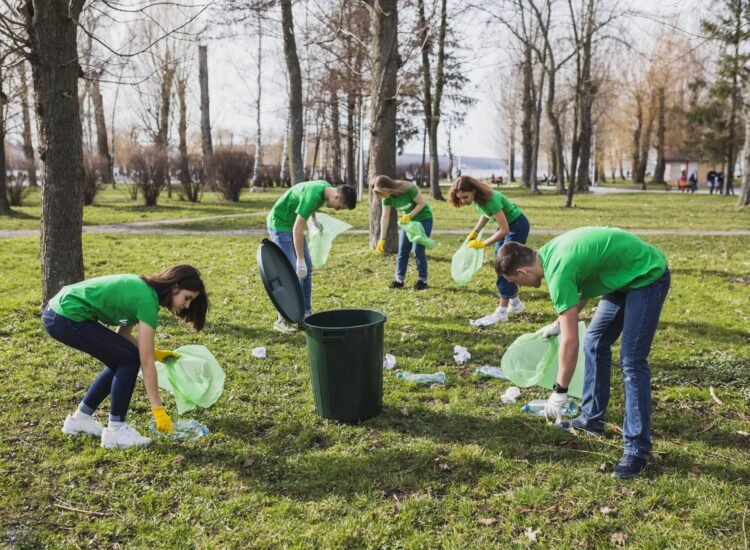 group-volunteers-collecting-garbage